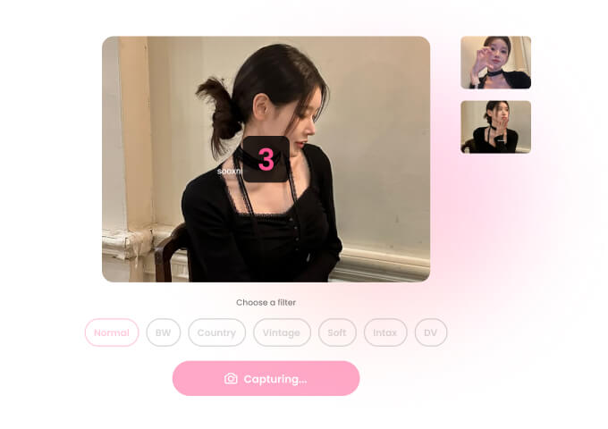 「韓国プリクラ」を撮影する方法-step 2