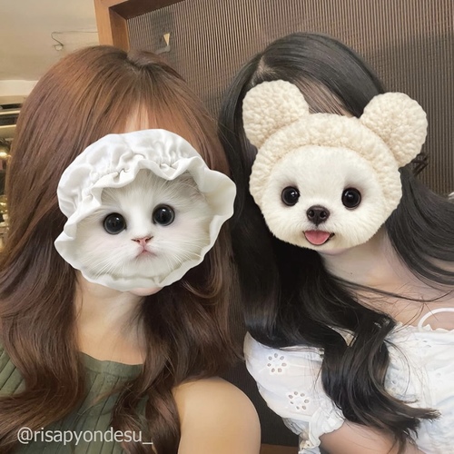 インスタ 顔隠し-hide face-pet fuwafuwa