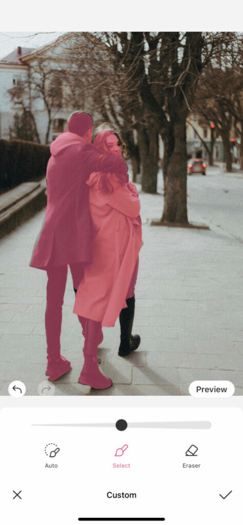 change background person detect