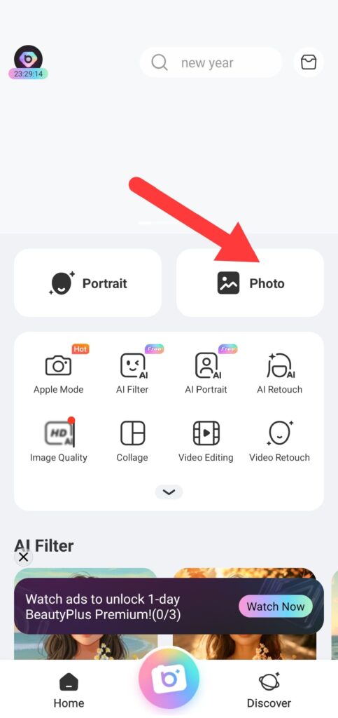 Eyebrow filters-Select photo