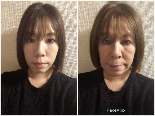 若返りや老化現象を体験できる変顔加工