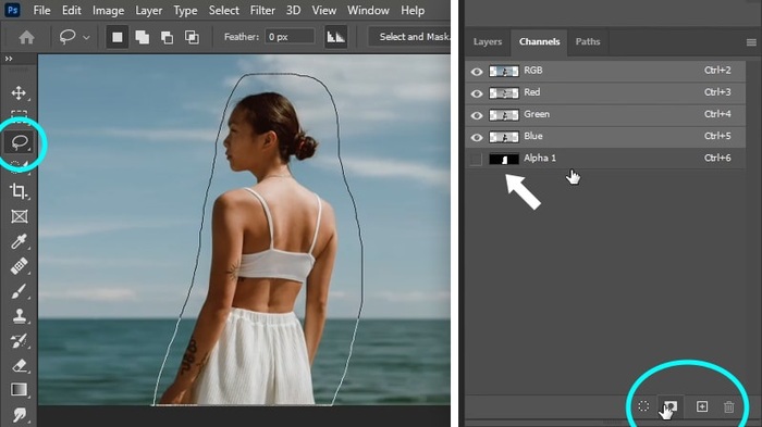 photoshop extend background - mark boundary
