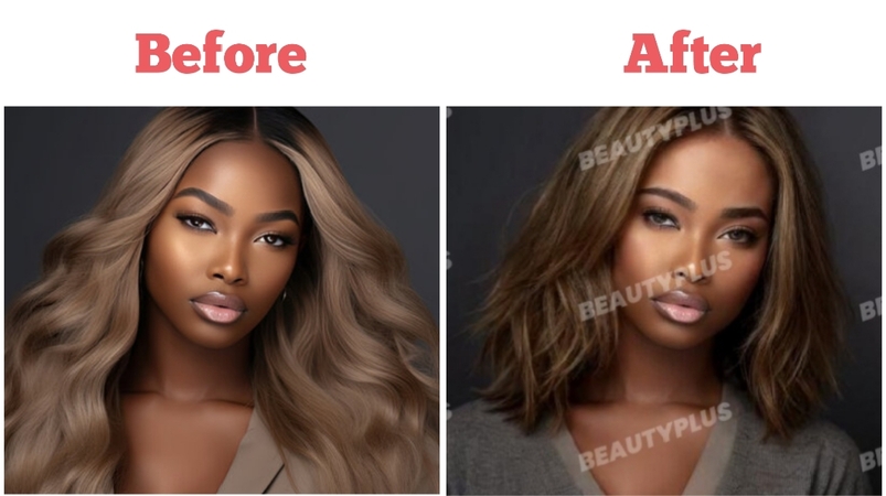 Short haircuts-Before and after image-cover photo