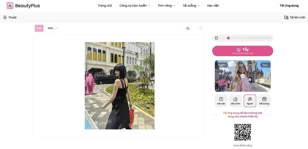 Chọn đối tượng cần xóa